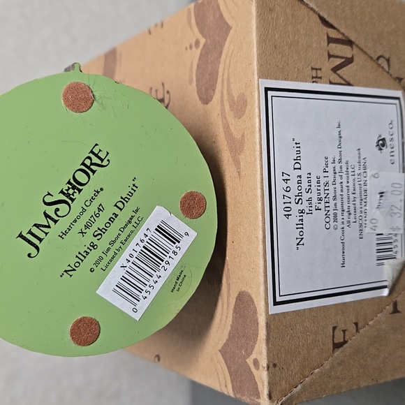 Jim Shore Irish Santa Figurine, 2010 - Picture 6 of 9